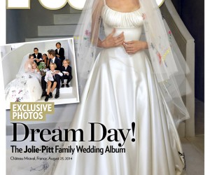 Angelina Jolies Wedding Dress Designed By Donatella Versace