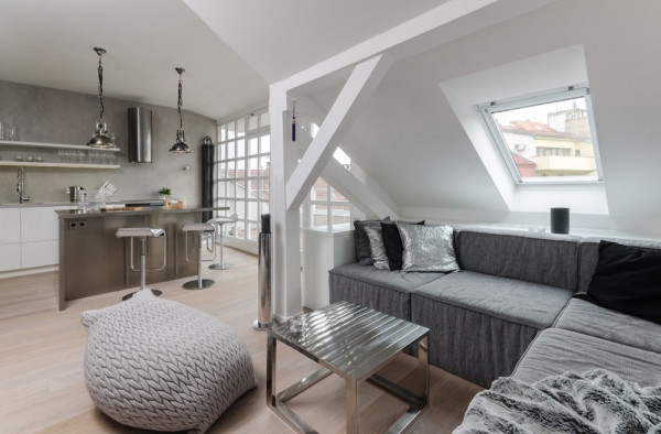 Attic Apartment Design Ideas In Prague