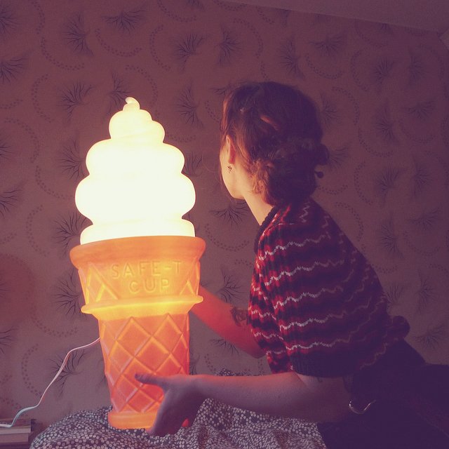 Ice Cream Cone Lamps