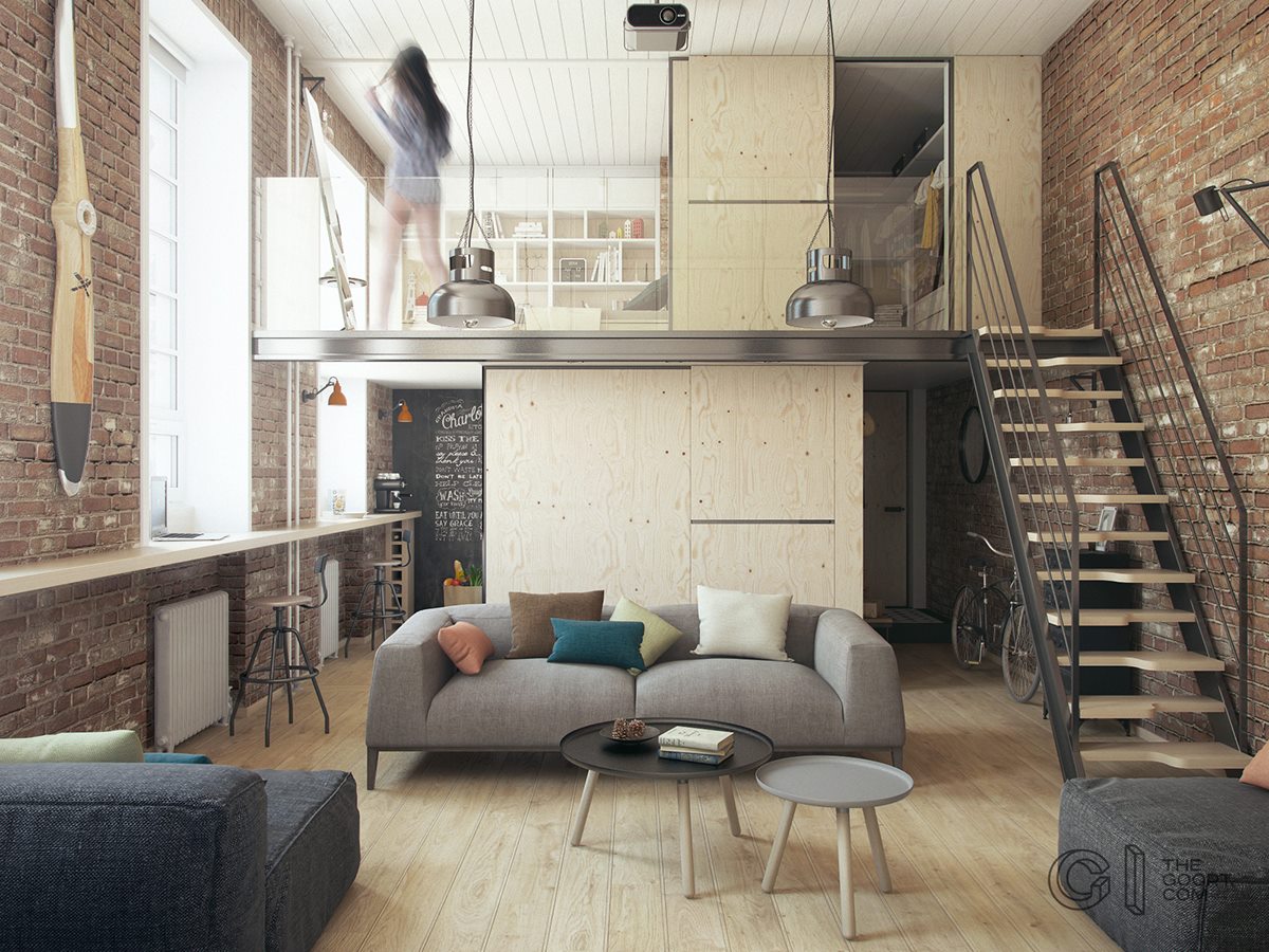 Loft design by the goort